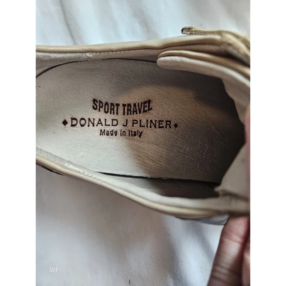 Donald Pliner 9.5 M Sport Travel Air Touch‎ System Italy Hook Loop Loafers READ